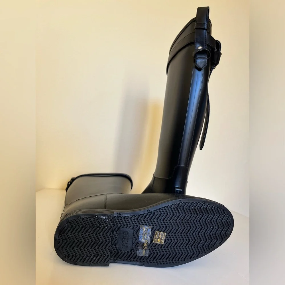 NWT - Dirty Laundry Women’s Rain Boots- Knee High in Black - Size 6